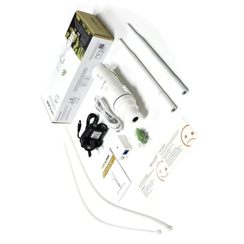 White outdoor wireless ap rangefinder with 600 metre coverage and detachable design