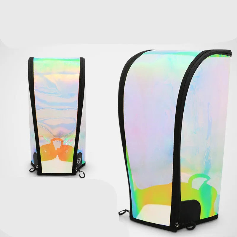Colourful transparent TPU bag cap with adjustable buckle for ball bag protection