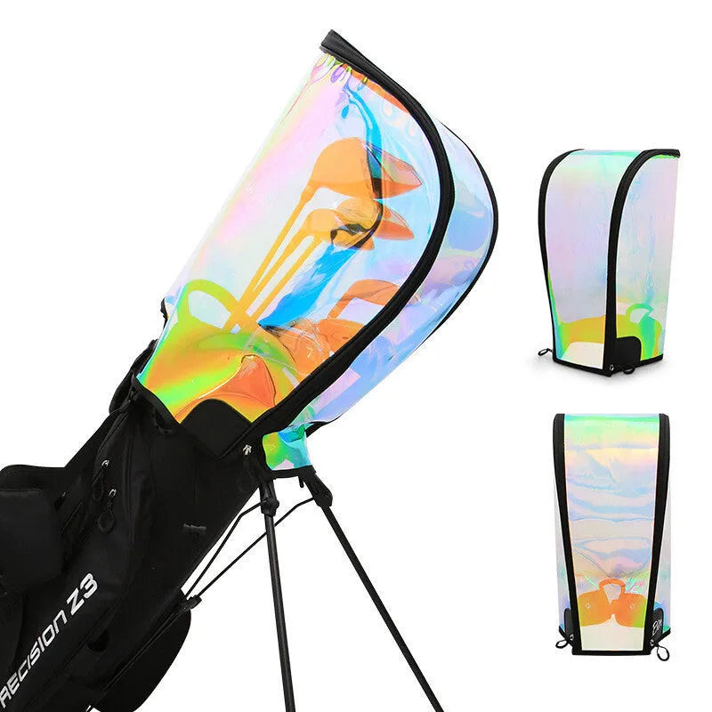 Colourful transparent TPU bag cap with adjustable buckle for ball bag protection
