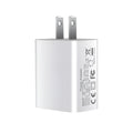 White FDGAO 18W dual USB-C PD fast charging plug for Apple iPhone 12 with EU UK US plug options