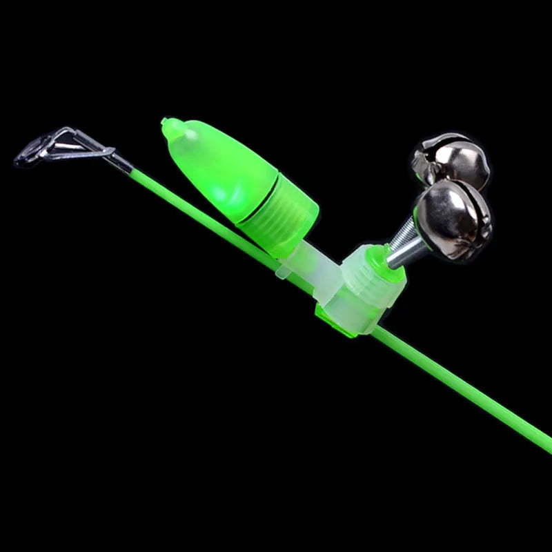 Bell fishing sea rod alarm with anti-swing design and multi-function jack
