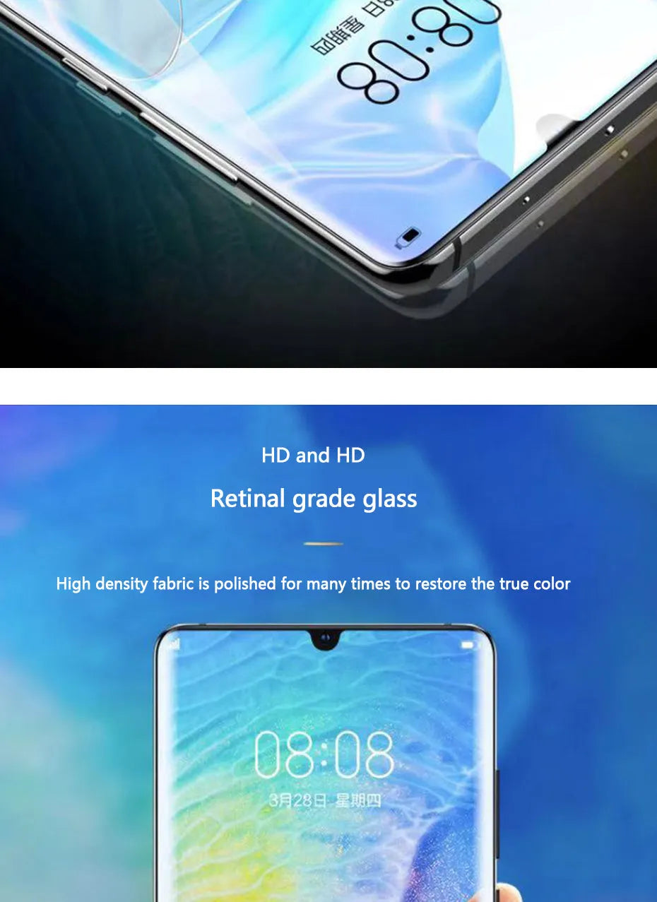 3-piece hydrogel screen protector film pack for Huawei and Honor smartphones