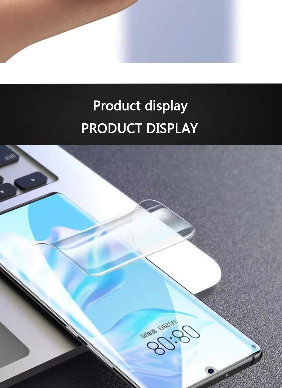 3-piece hydrogel screen protector film pack for Huawei and Honor smartphones