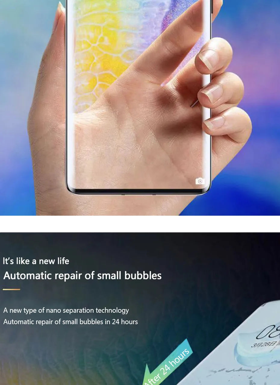 3-piece hydrogel screen protector film pack for Huawei and Honor smartphones