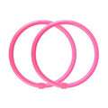 Blue arm hoop massage and exercise equipment with soft foam outer layer on a white background