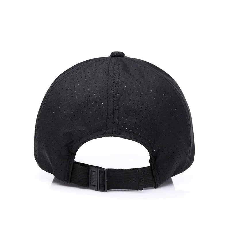 Adjustable wide brim satin baseball cap in dark grey – Korean style breathable summer sun hat