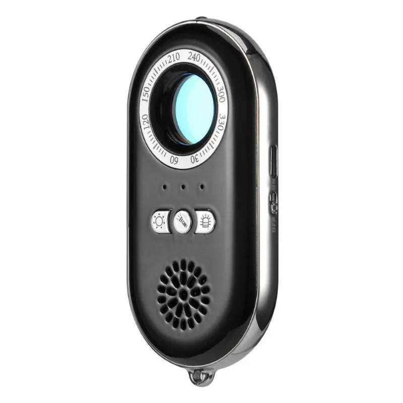 Compact wireless signal detector for travel security with vibration alarm function
