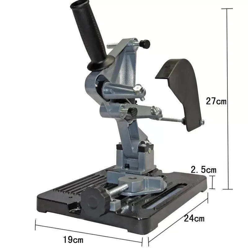 Alloy angle grinder mounting bracket, 125mm long, for fixed stationary use.