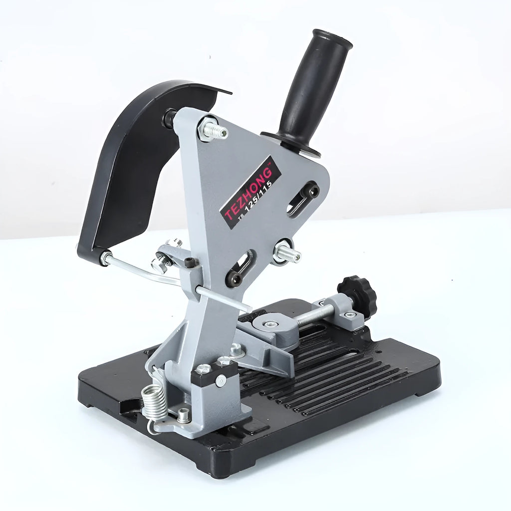 Alloy angle grinder mounting bracket, 125mm long, for fixed stationary use.