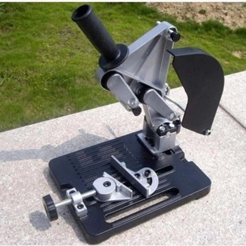 Alloy angle grinder mounting bracket, 125mm long, for fixed stationary use.