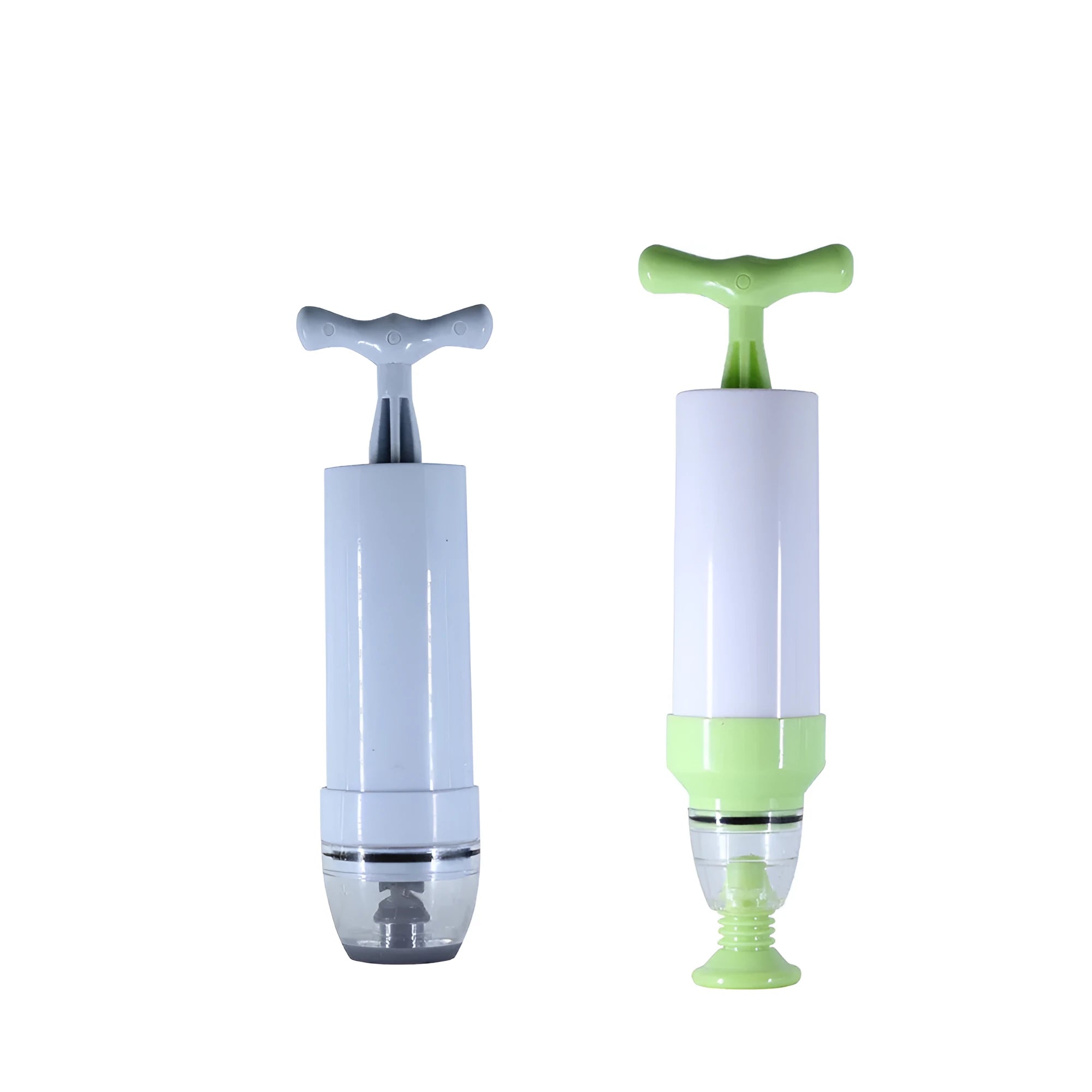 Manual vacuum compression storage bag with manual pump in green colour option