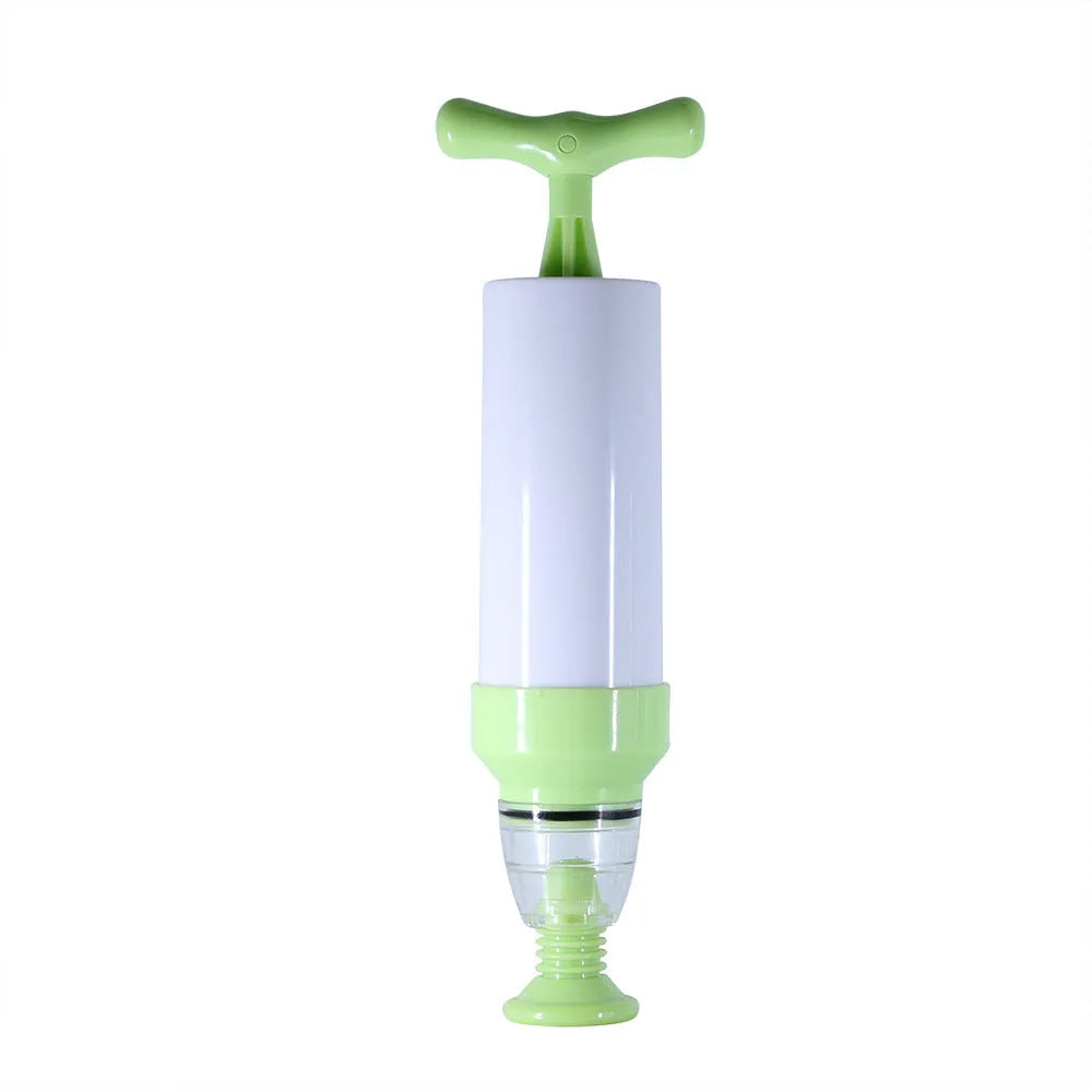 Manual vacuum compression storage bag with manual pump in green colour option