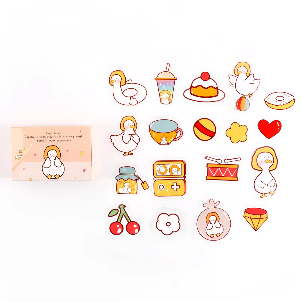 Thibe Little Haruhito Ins Wind Box Korean version 20-piece stationery sticker set showing cute animal designs.