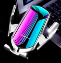 Magic Clip R1 automatic wireless charging car phone holder in gold and silver colours