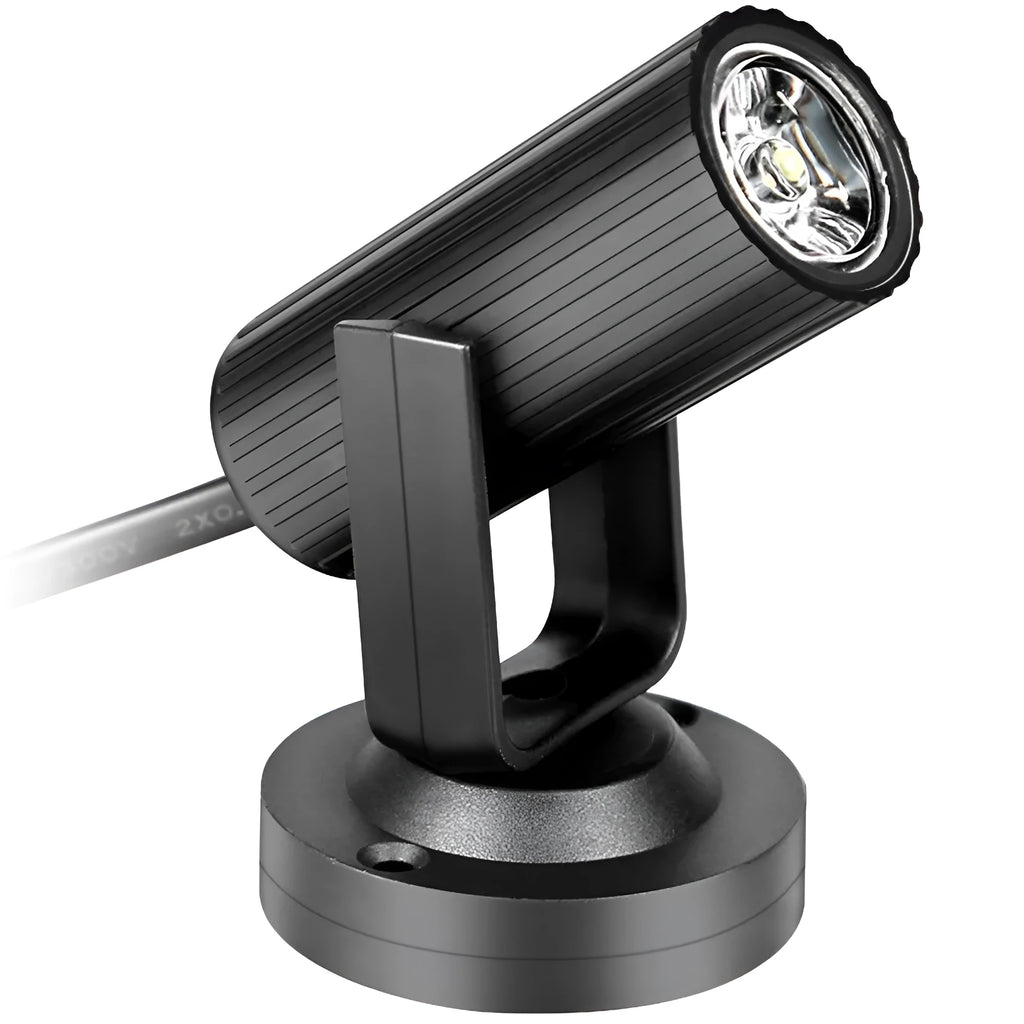 Black plastic 1W RGBW LED stage lighting pinspot beam spotlight with single white LED