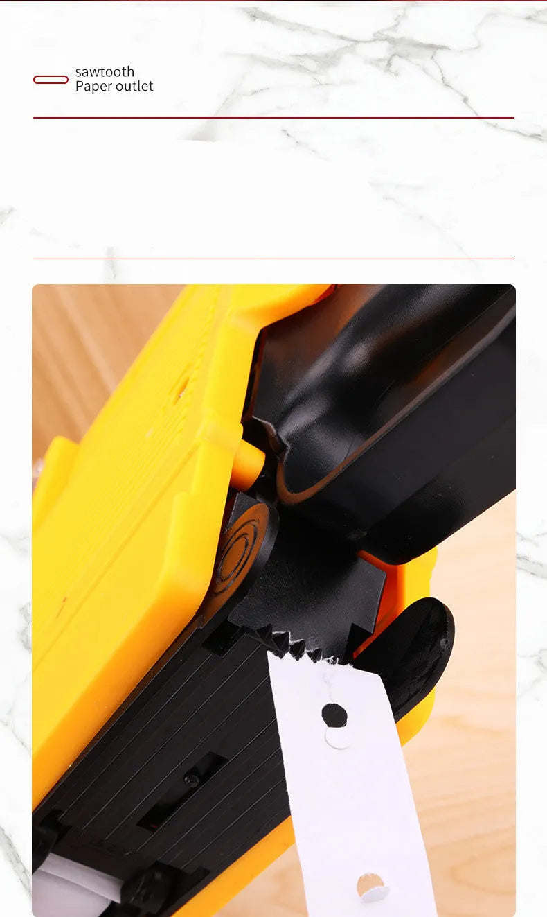 Manual pricing machine for supermarket labels with bidirectional printing and ink roller
