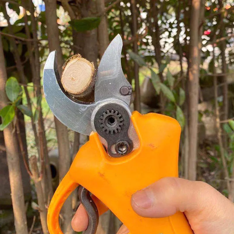 Double Silver SY350 electric branch shears with lithium battery for garden and fruit tree pruning