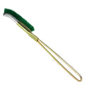 Green mini elbow iron brush with metal handle for rust removal and range hood cleaning
