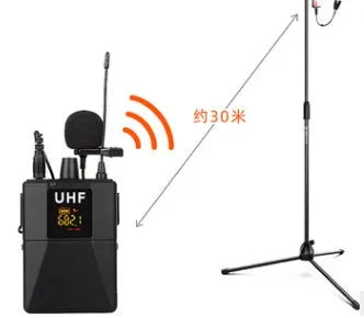 Black Little Bee X3 wireless lavalier lapel microphone on a clip.