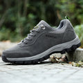 Men's outdoor casual shoes in army green with a low upper and viscose sole.