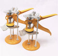 Adjustable height tile raising locator positioner for concrete floor tile installation, metal alloy construction