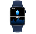 M16Plus smart watch in silver with 1.8-inch touchscreen and zinc alloy case on a wrist.