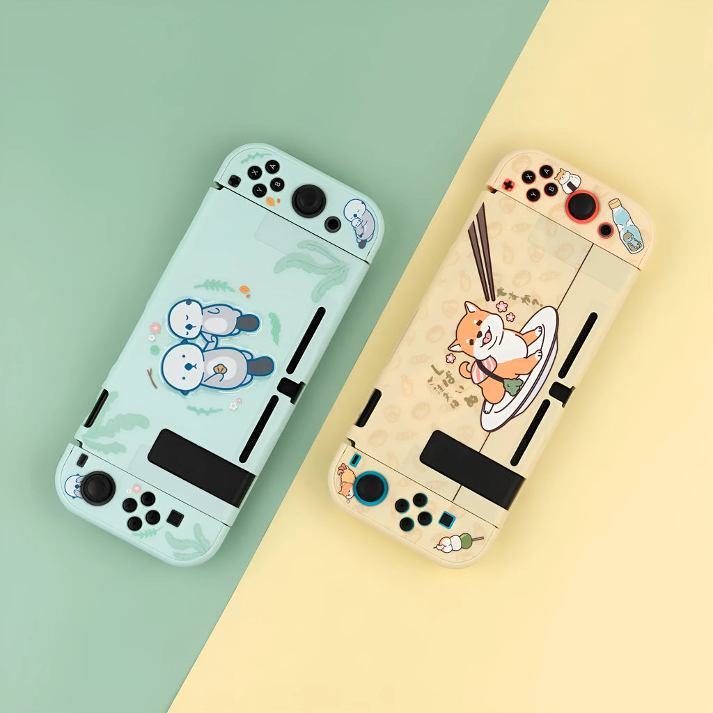 Nintendo Switch Lite silicone controller protective case with back grip design