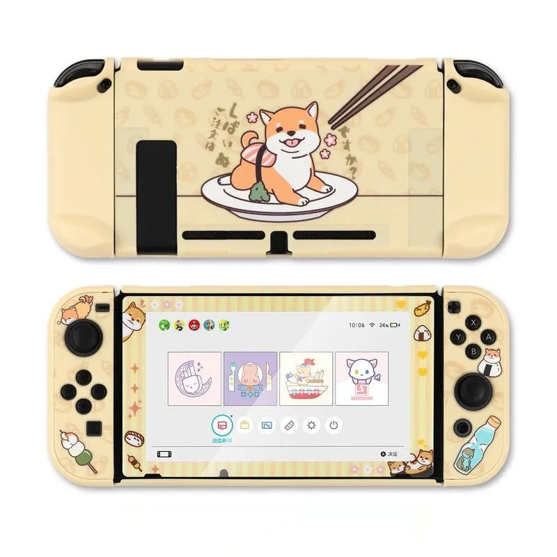 Nintendo Switch Lite silicone controller protective case with back grip design