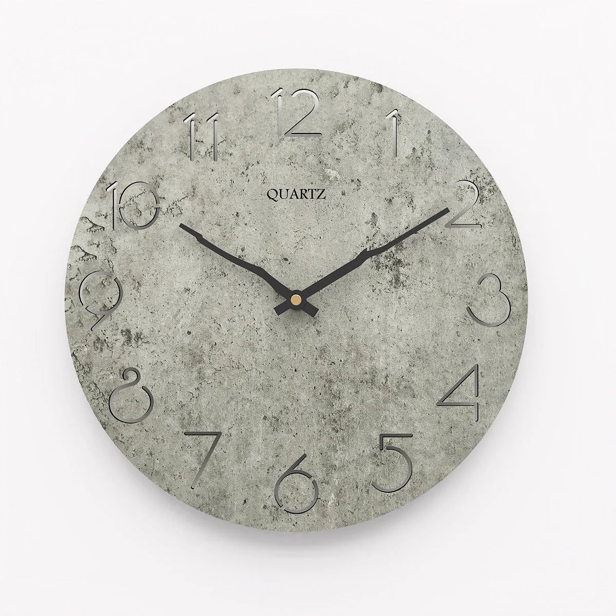 Grey European style modern wall clock for living room decoration