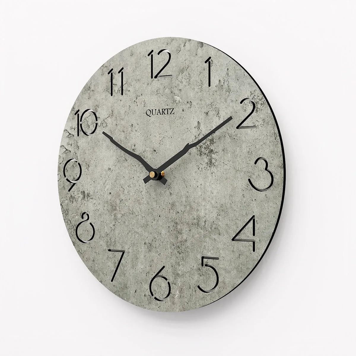 Grey European style modern wall clock for living room decoration