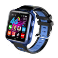 Children's smart watch with 1.54-inch screen, silicone strap in three colours, showing camera and touchscreen