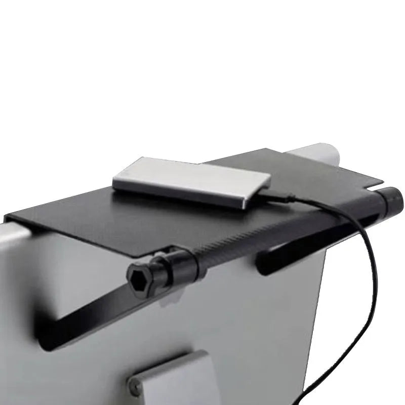 Wall-mounted television set-top box rack with router storage in plastic construction and hook installation