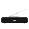 Desktop wireless long strip radio subwoofer in Black, Blue, Red, or Silver Grey colour