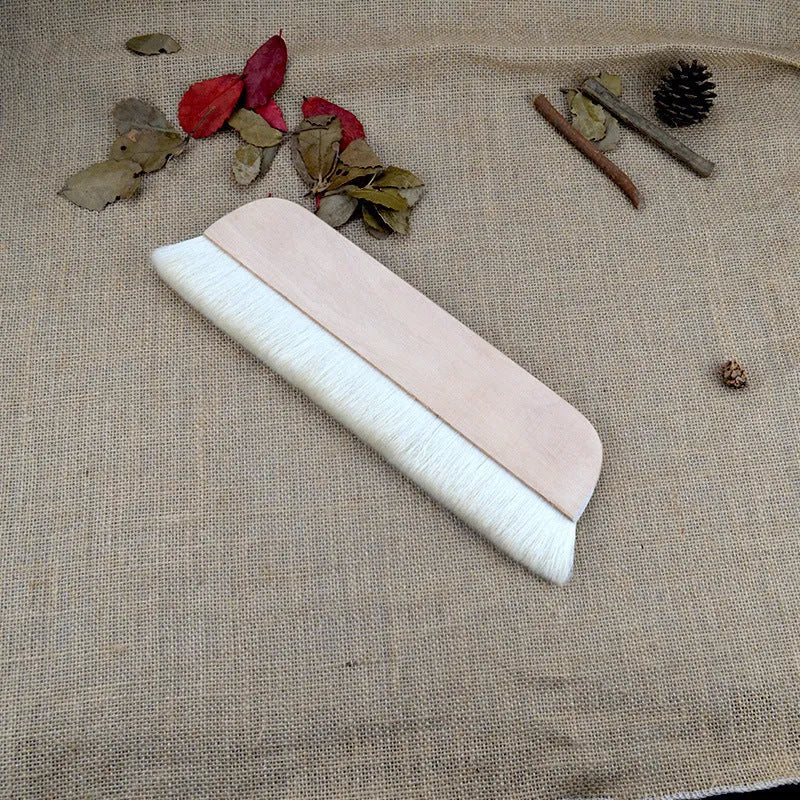 Wool brush for mounting diamond painting canvases, available in multiple sizes.