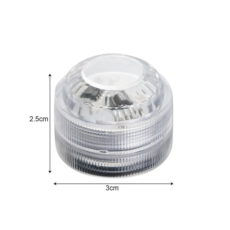 LED diamond diving light with remote control, RGB, IP65, plastic shell 3x2.5cm for vase and aquarium