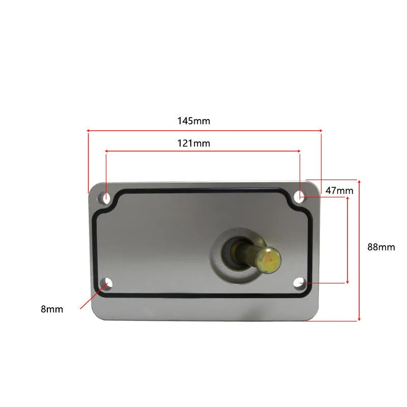 Silver aluminium alloy short shift lever for Horton car manual transmission