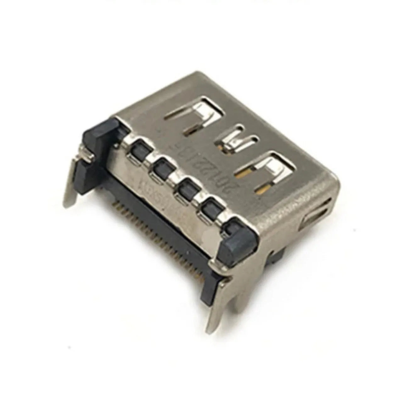 Silver HDMI interface host socket gaming accessory with 19-pin connector