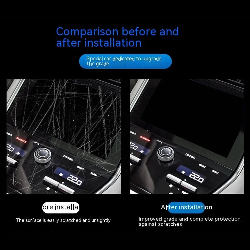 Transparent car interior protective film kit for BMW 3 Series dashboard protection