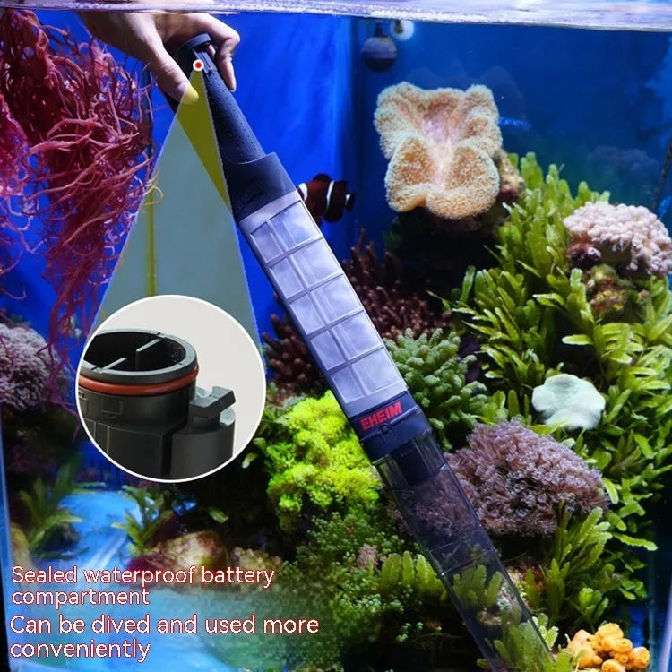 Ehan electric sand washer 3531 for fish tank cleaning, transparent black plastic, 65cm length