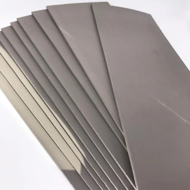 Black and grey plastic photosensitive seal pad for pottery calligraphy painting, 330mm by 110mm.