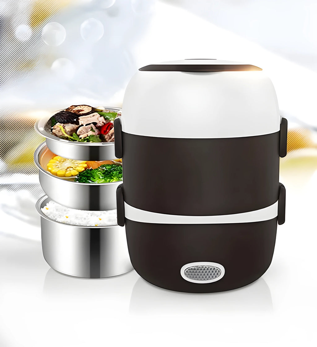 USB-powered electric lunch box food warmer with 2L or 1L capacity options
