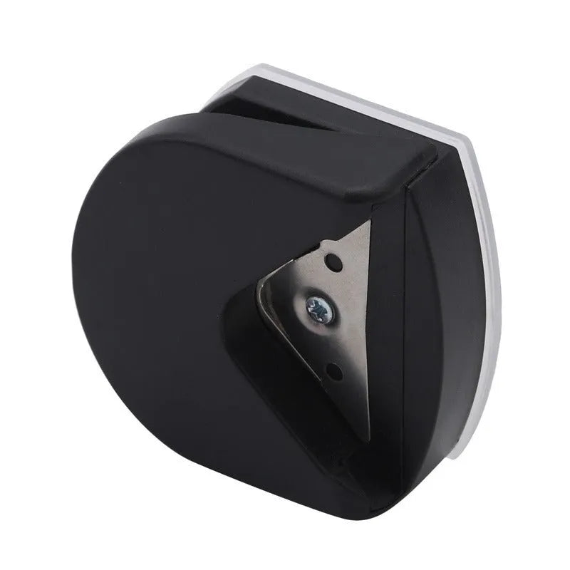 Black blue pink business card corner cutter with plastic metal construction