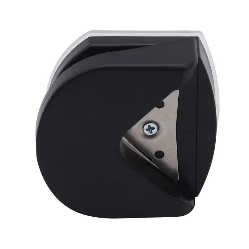 Black blue pink business card corner cutter with plastic metal construction