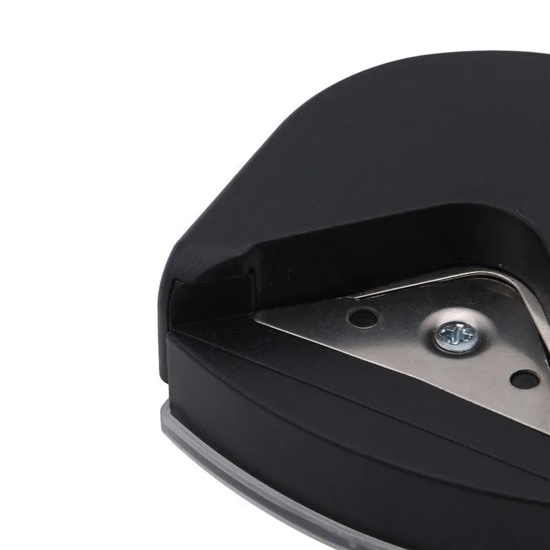 Black blue pink business card corner cutter with plastic metal construction
