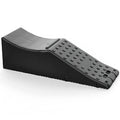 Black universal car seat pad with non-slip backing shown on a car seat