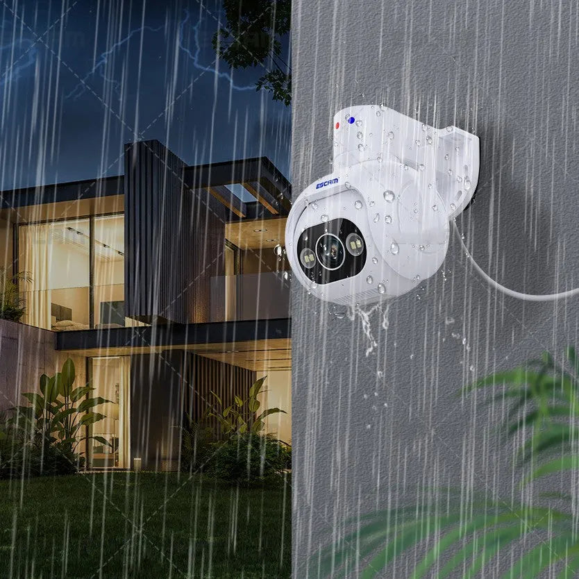 4MP H265 smart colour night vision security camera with IP66 waterproof rating and wall mount