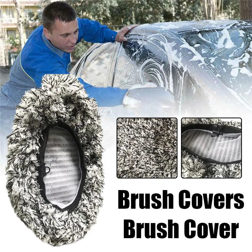 Microfibre replacement cloth cover for car cleaning flat mop brush in multiple colour options