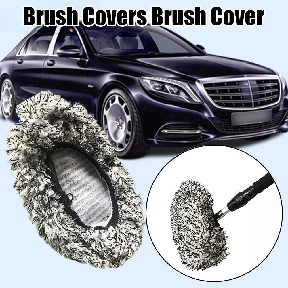Microfibre replacement cloth cover for car cleaning flat mop brush in multiple colour options