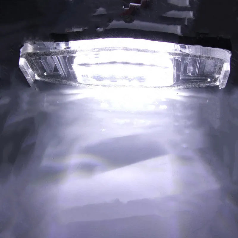 White LED license plate light for Honda Civic vehicles with plastic housing