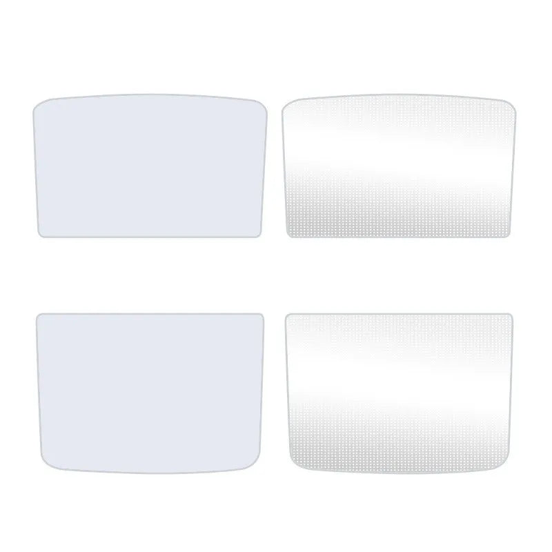 Ice crystal pattern car sun visor accessory in beige and black options for thermal insulation.